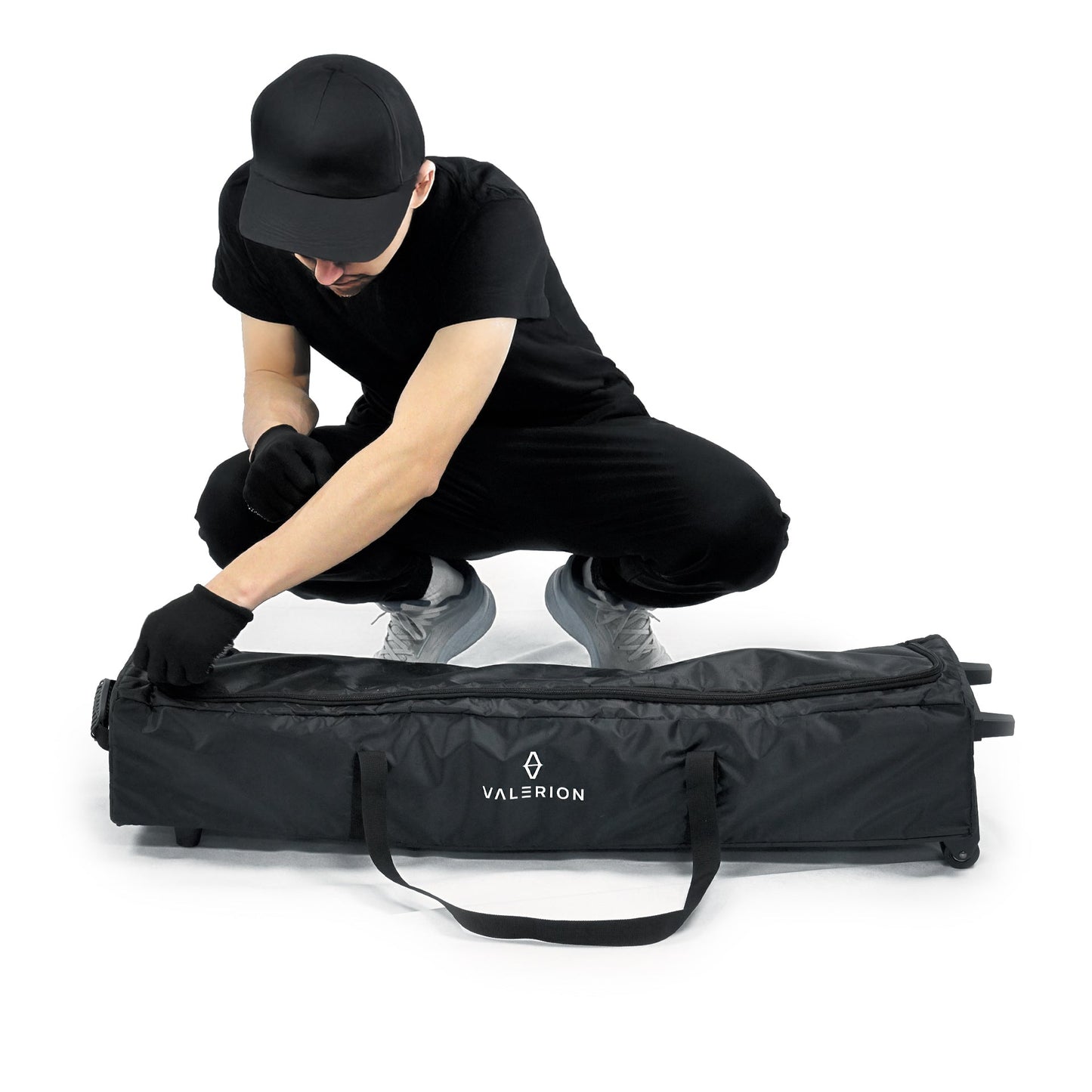 Écran Valerion portable pliable blanc mat pour camping en extérieur