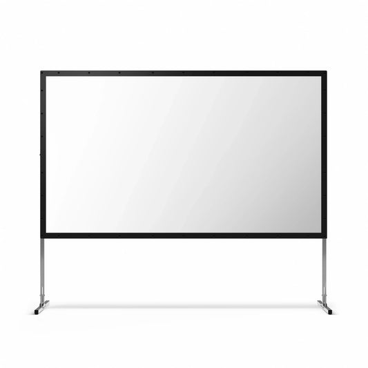 Écran Valerion portable pliable blanc mat pour camping en extérieur