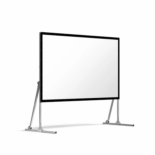 Écran Valerion portable pliable blanc mat pour camping en extérieur
