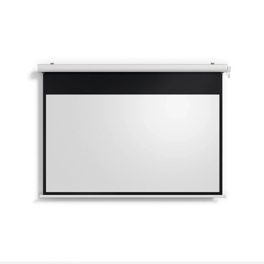 Écran Motorisé Déroulant Valerion 120" - Jardin Étanche Résistant, Toile de Verre Blanche