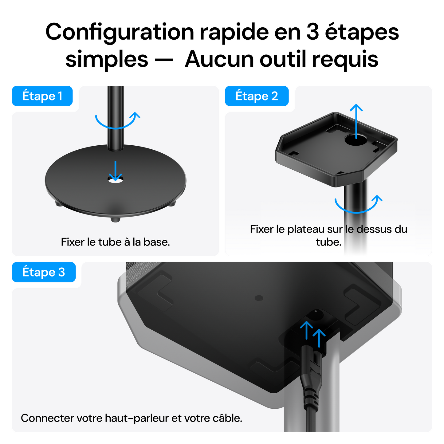 Support de Sol pour Système Audio Thunderbeat