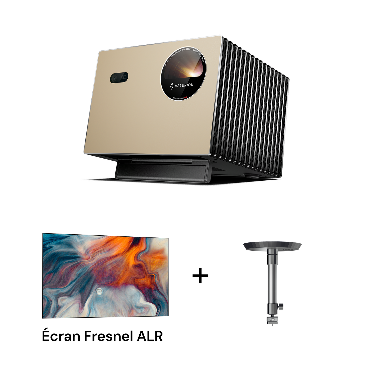 VisionMaster Pro + Écran blanc mat & Support