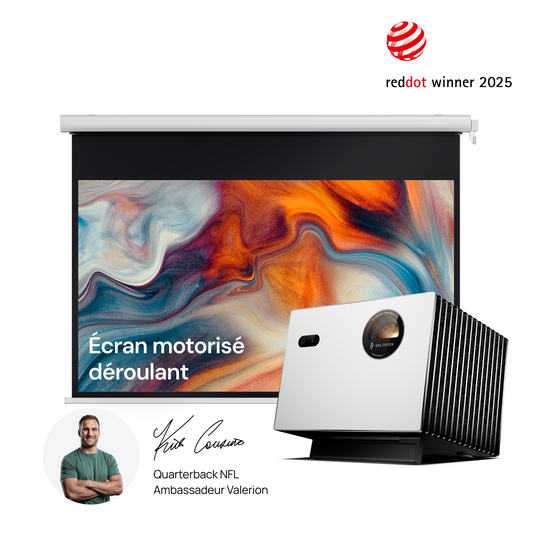 StreamMaster Plus2 + Écran motorisé déroulant Valerion