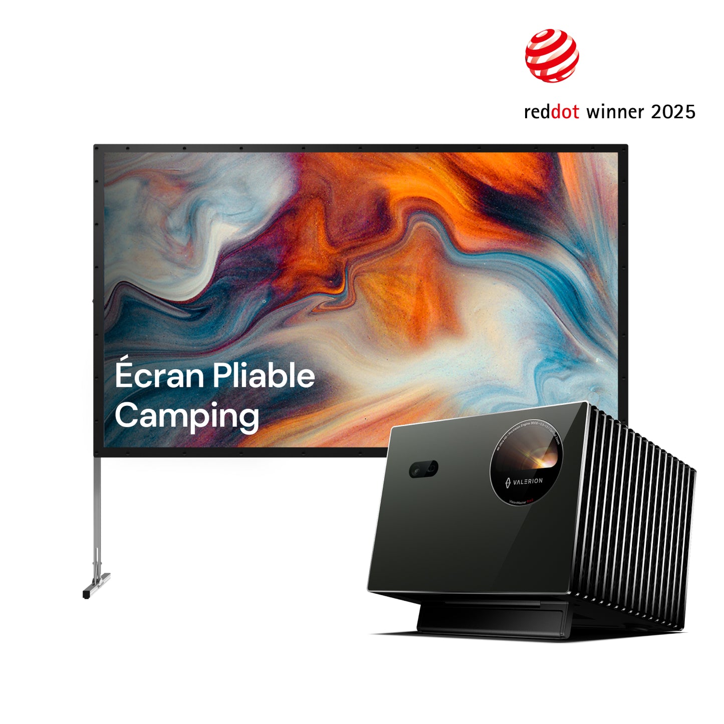 Valerion VisionMaster Pro2 + Écran portable pliable offert 100"