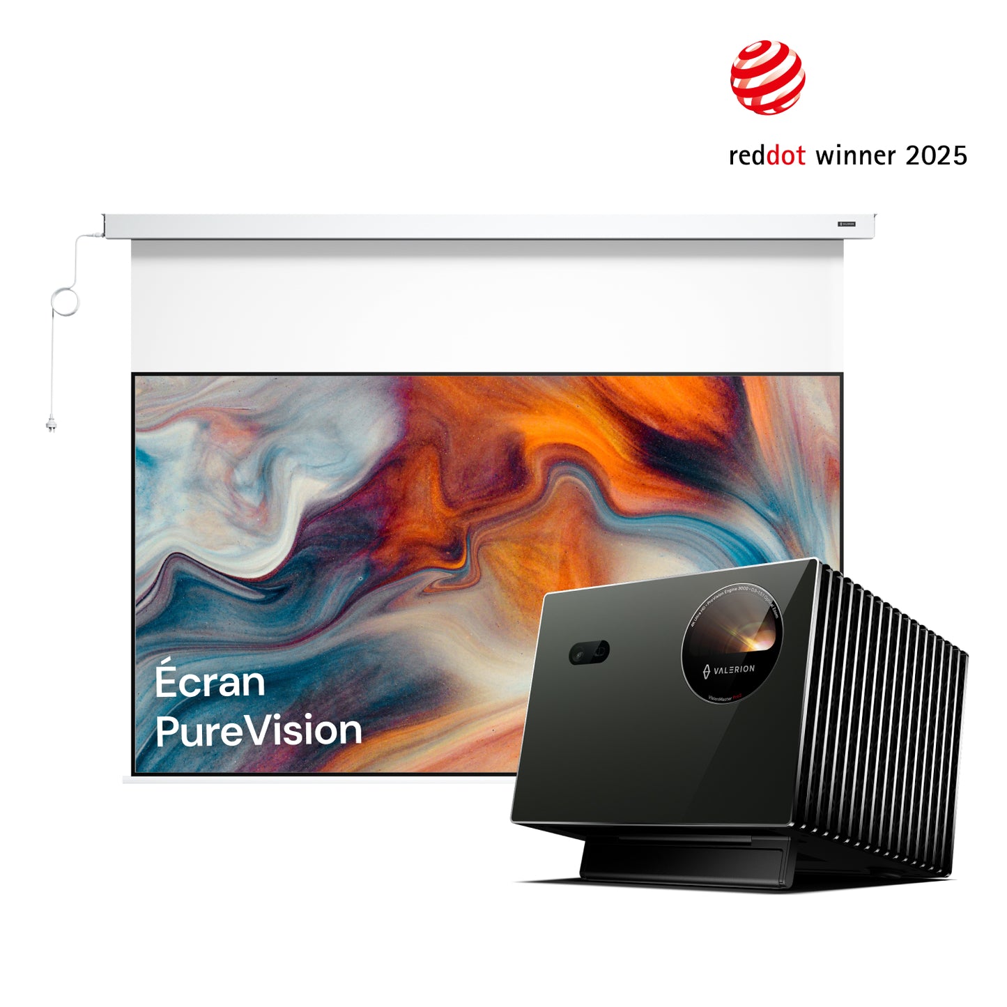 VisionMaster Pro2 + Écran motorisé PureVision