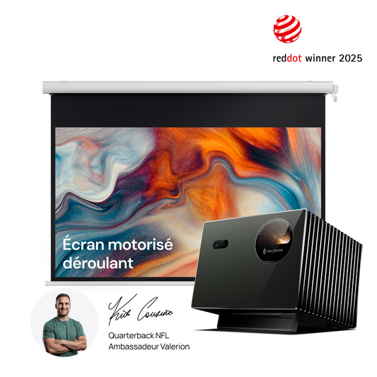 VisionMaster Pro2 + Écran motorisé déroulant Valerion