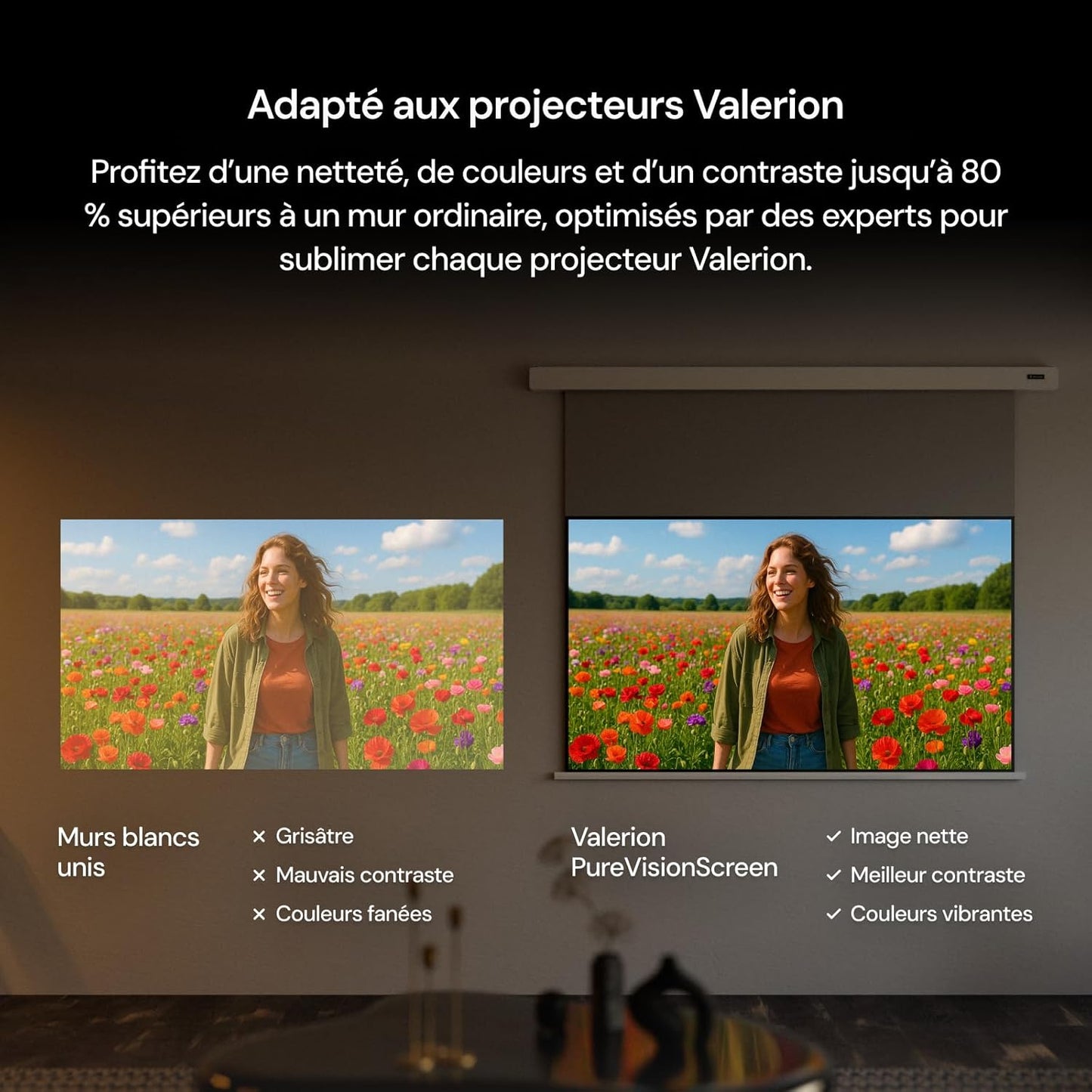 AWOL Valerion Max + Écran motorisé PureVision