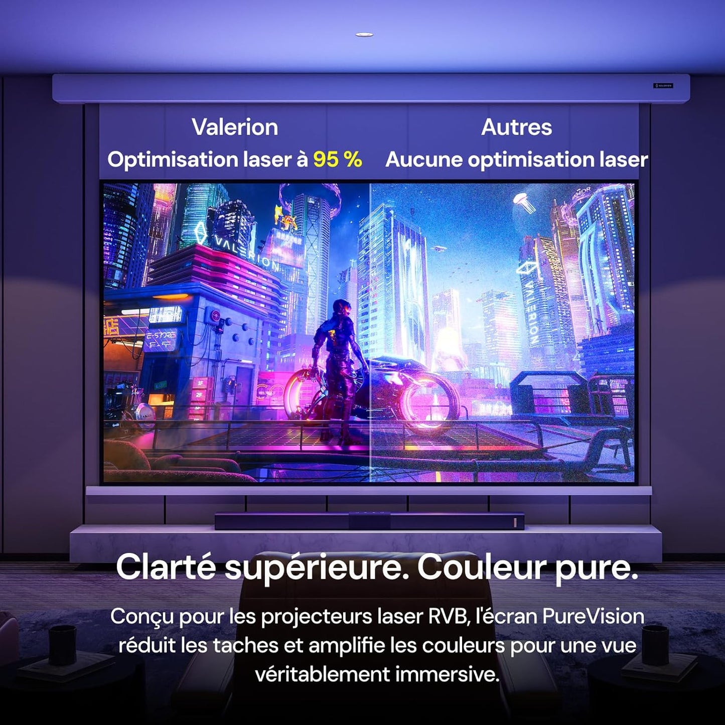 AWOL Valerion Max + Écran motorisé PureVision